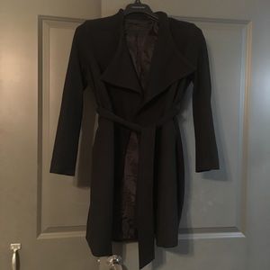Korean black belted coat